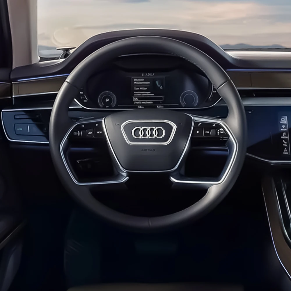 تصفيف السيارة عجلة القيادة مركز شعار غطاء استبدال أودي A3 A4 A5 A7 A4L A6L A8L Q5L Q3 Q5 Q7 Q8 #3