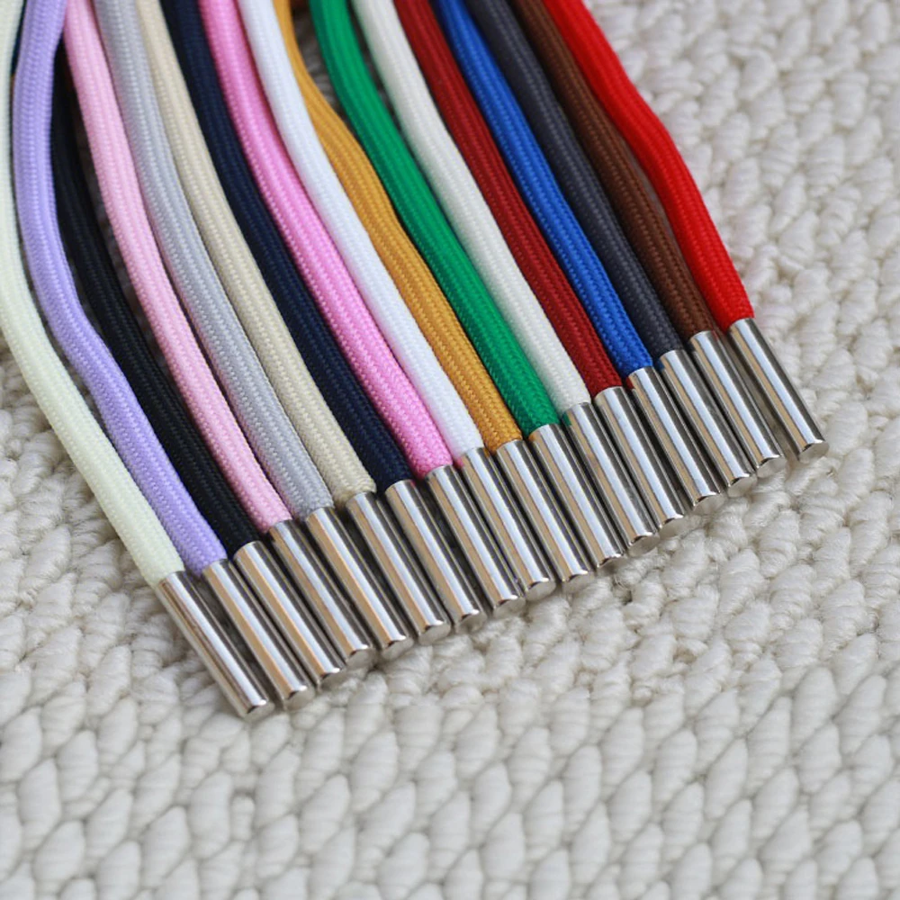 1/5/10Pcs 130cm 5mm Round Braided Cord Hoodie Jacket Replacement Drawstring Sweatpants Waistband Rope DIY Sewing Supplies