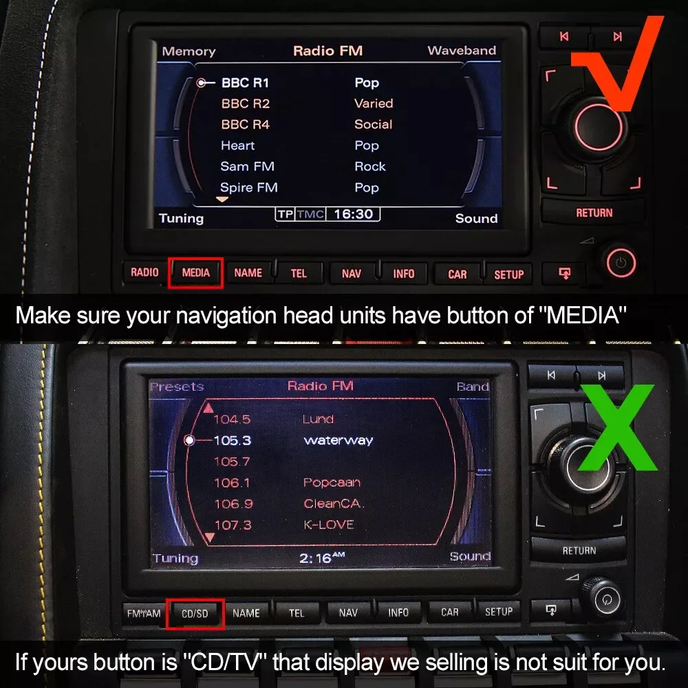 

Светодиодный дисплей для Lamborghini Gallardo LP570 LP560 LP550 2-го поколения, для радио и навигации