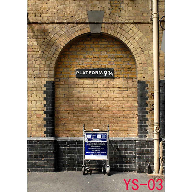 SHENGYONGBAO Vinyl Custom Brick Wall 9 3/4 Station Photography Backdrops Prop Vintage Heaven Magical Studio Background SS-9051