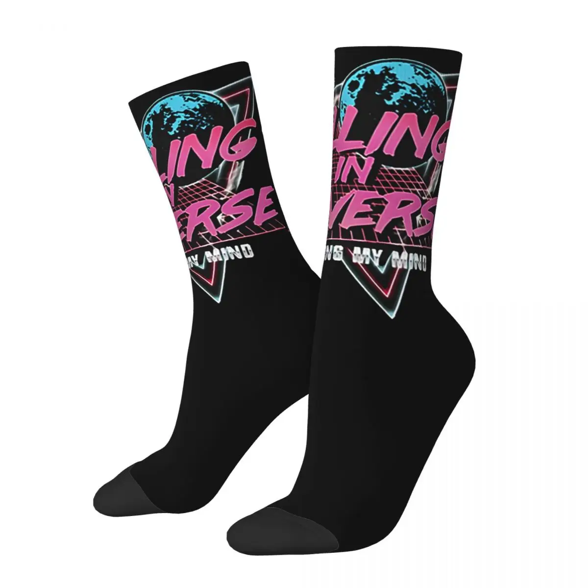 Retro New Falling In Reverse Men's compression Socks Unisex Falling In Reverse Harajuku Seamless Printed Novelty Crew Sock