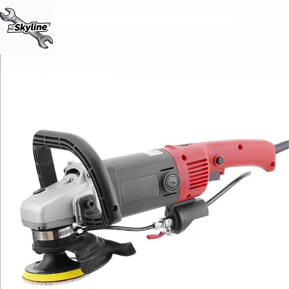 1580W Electric Wet Stone Polisher Grinder Sander Buffing Machine Variable Speed Water Mill for Marble Granite Finish Polishing