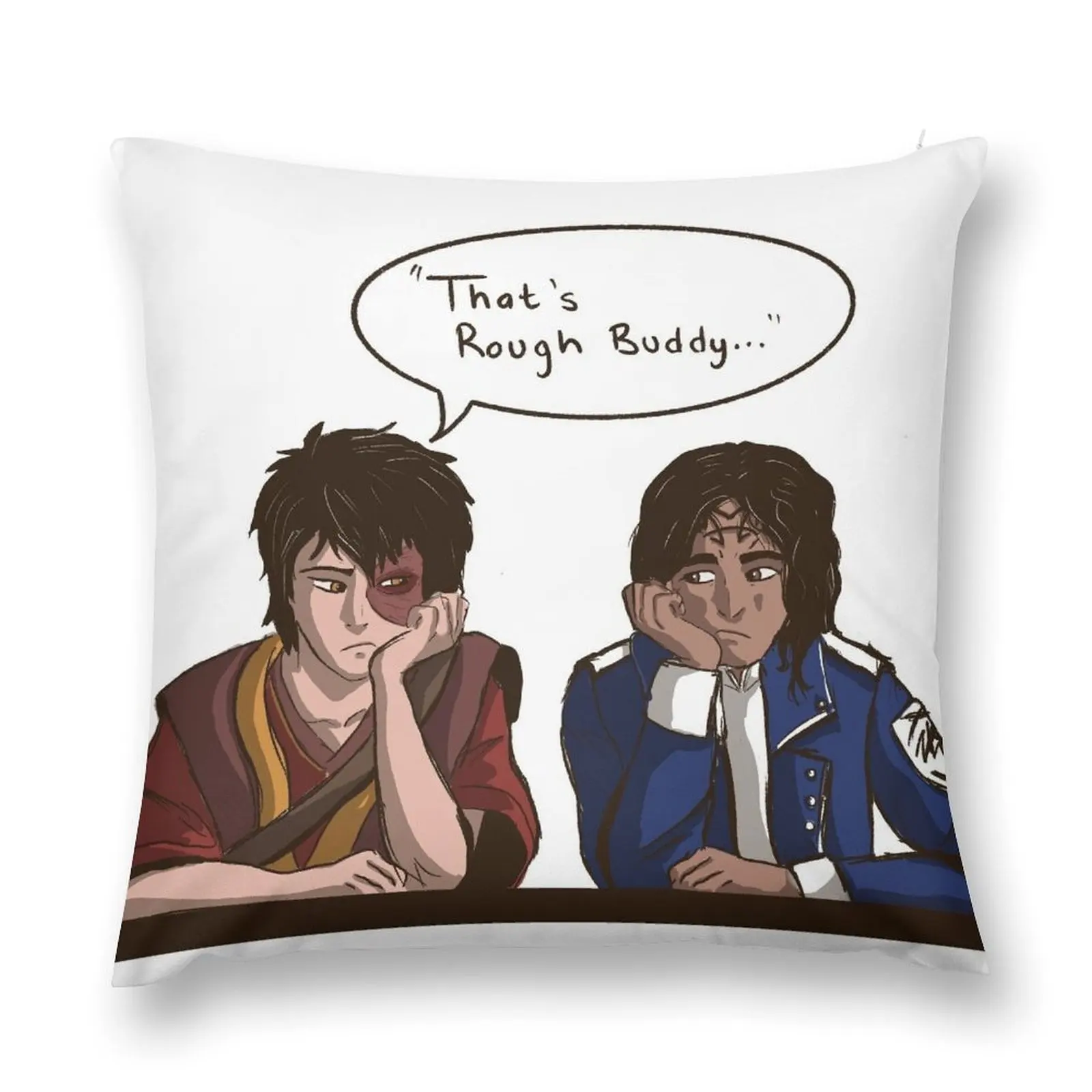 

Kaladin Meets Zuko Throw Pillow Sofas Covers Rectangular Cushion Cover pillow