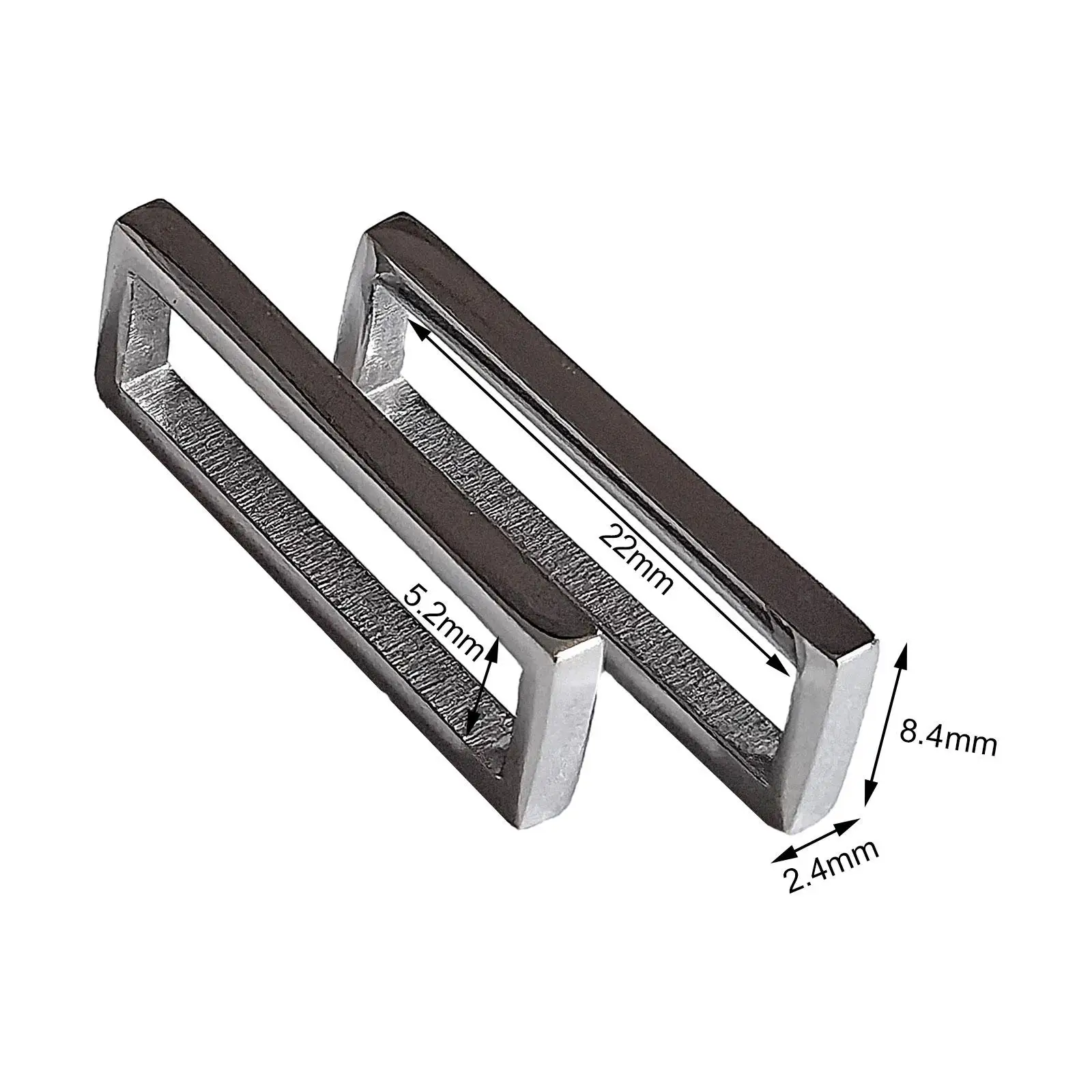 2 قطعة حزام حارس حزام مشبك إصلاح هدية قطع الغيار ترقية مستطيل الملحقات خواتم حزام