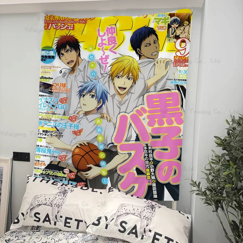 Anime Kuroko S Basketball Chart Tapestry Art Science Fiction Room Home Decor Cheap Hippie Wall Hanging