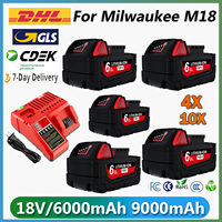 6000mAH/9000mAH For Milwaukee M18 18V Replacement For Milwaukee M18B5 XC Li-ion battery  48-11-1815 48-11-1850 2604-22 2604-20