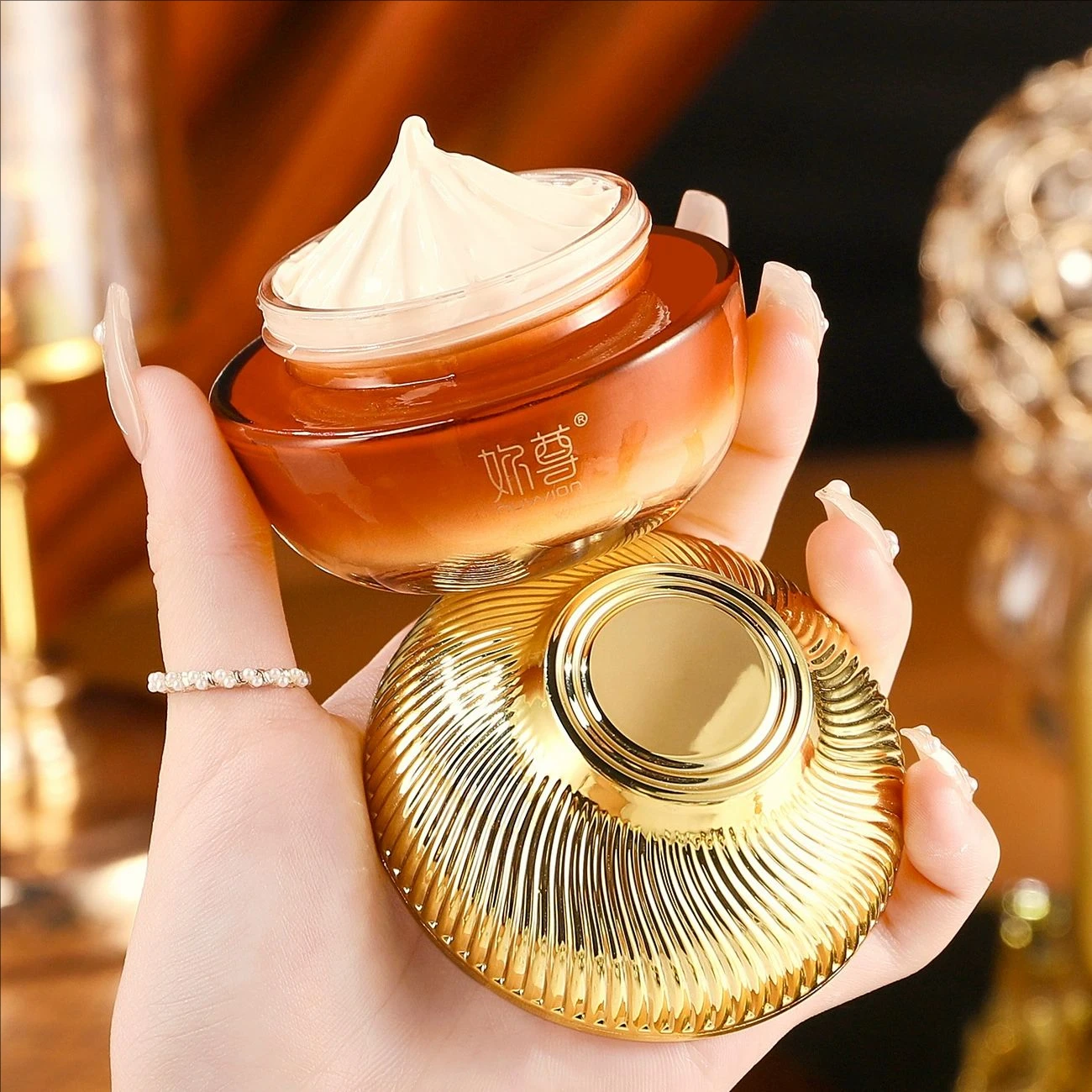 Ganoderma lucidum Truffle Concealer Lady Cream Glossy Fade Fine Lines Lady Face Cream Whitening Brightening Beauty Skin Care
