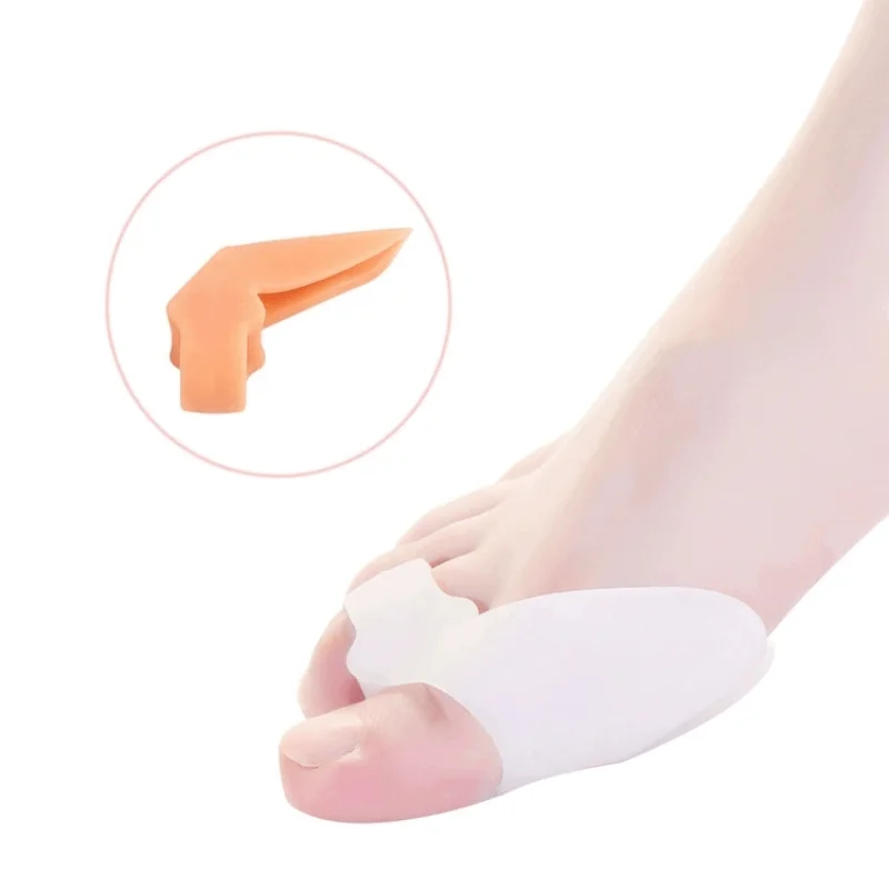 

1//5Pairs Big Toe Straightener Thumb Valgus Protector Silicone Gel Foot Fingers Toe Separator Bunion Adjuster Feet Pads Relief