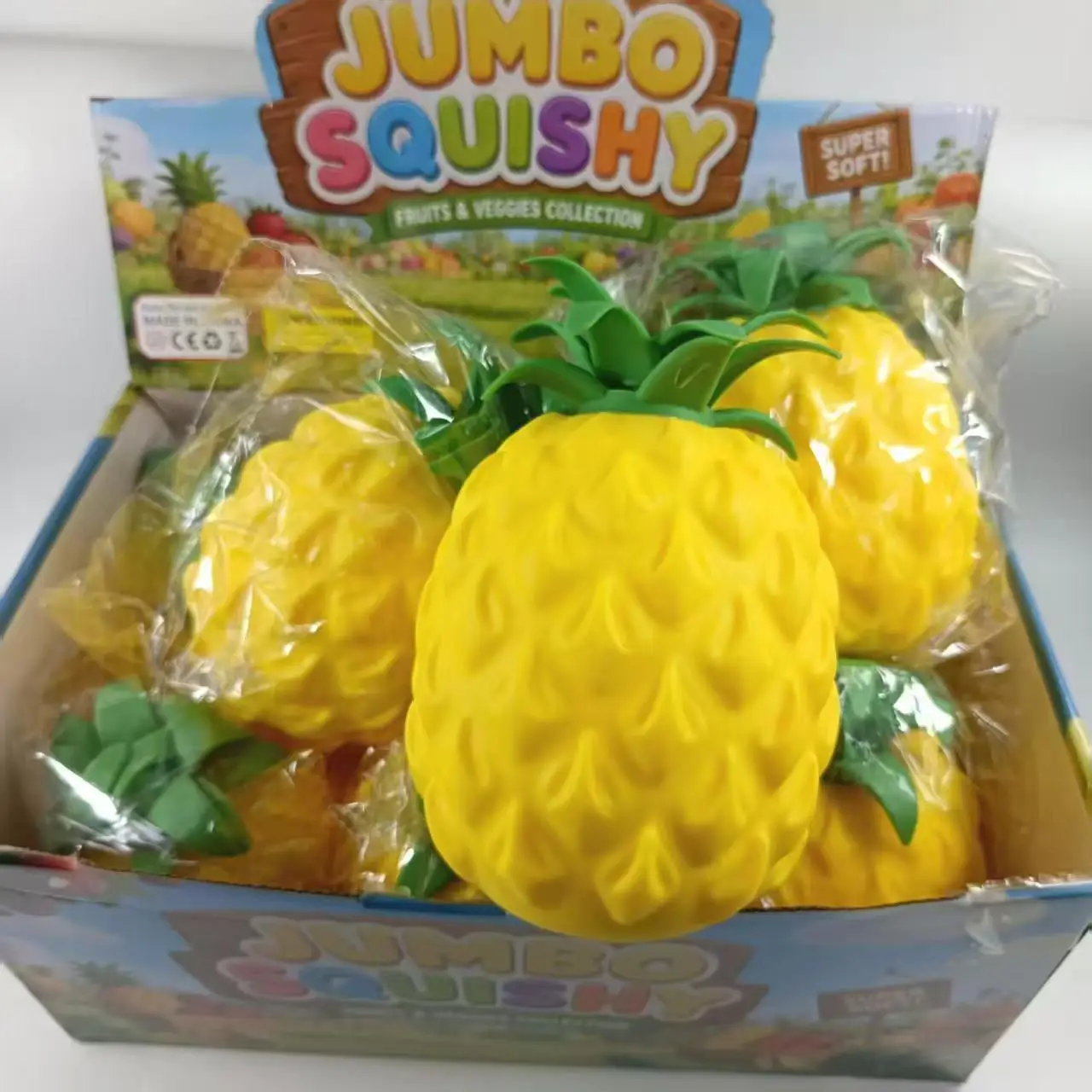 Jumbo Pineapple Stress Ball Fidget Squishy for Pressure Release Party Gifts Stress Relief Slow Rising Desk Accessory for Gifts