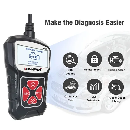 Imagen 1 del producto KONNWEI OBD1 KW310 escáner portátil lector de coche lámpara de aceite servicio de reinicio múltiples idiomas herramientas de diagnóstico automotriz para coche