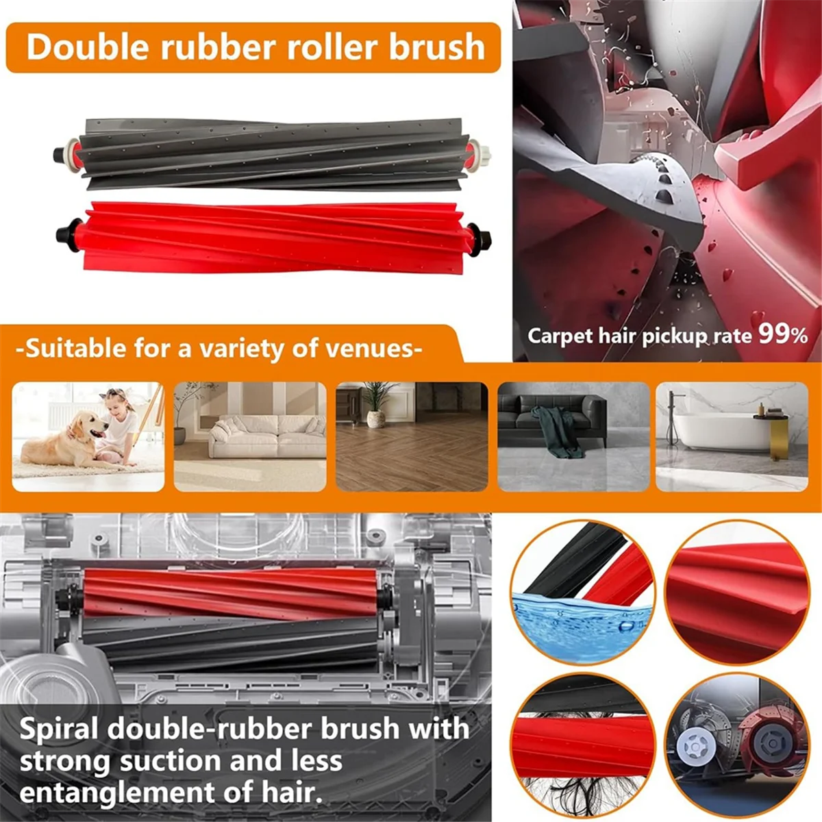 ร้อนอะไหล่สําหรับ Roborock S8 Maxv Ultra /S8 Max Ultra เครื่องดูดฝุ่นหลักแปรงด้านข้าง Hepa Filter Mop ผ้าฝุ่นกระเป๋า