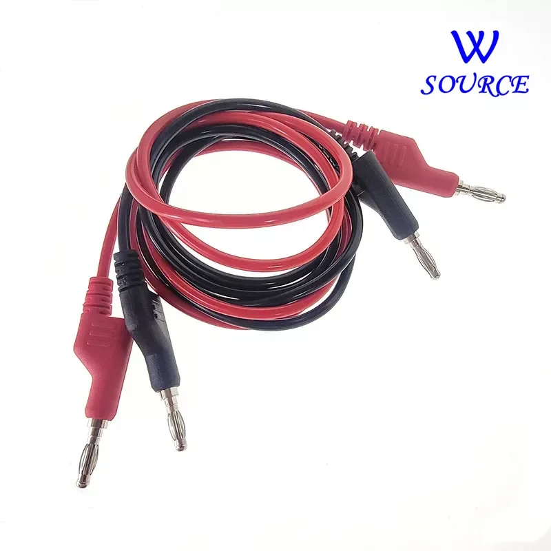 

4mm Lantern Banana Plug Cable Line Test Wire Copper Banana Plug to Banana Plug Multimeter Test Leads Soft PVC Cable 1000V 15A