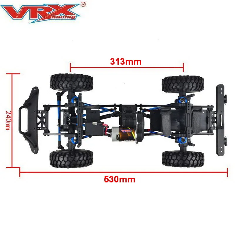 VRX Racing 1 10 Scale RC Rock Crawler 1 10 auto telecomandata fuoristrada RC Crawler per adulti e bambini divertimento RH1049 Single Speed