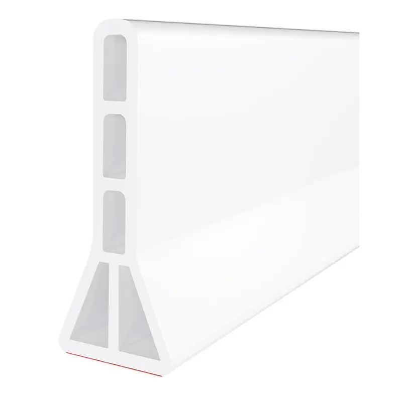 

AC23-Foldable 4" 59 In Fold High Shower Threshold Water Dam Splash Guard Barrier For Curbless Shower Installation
