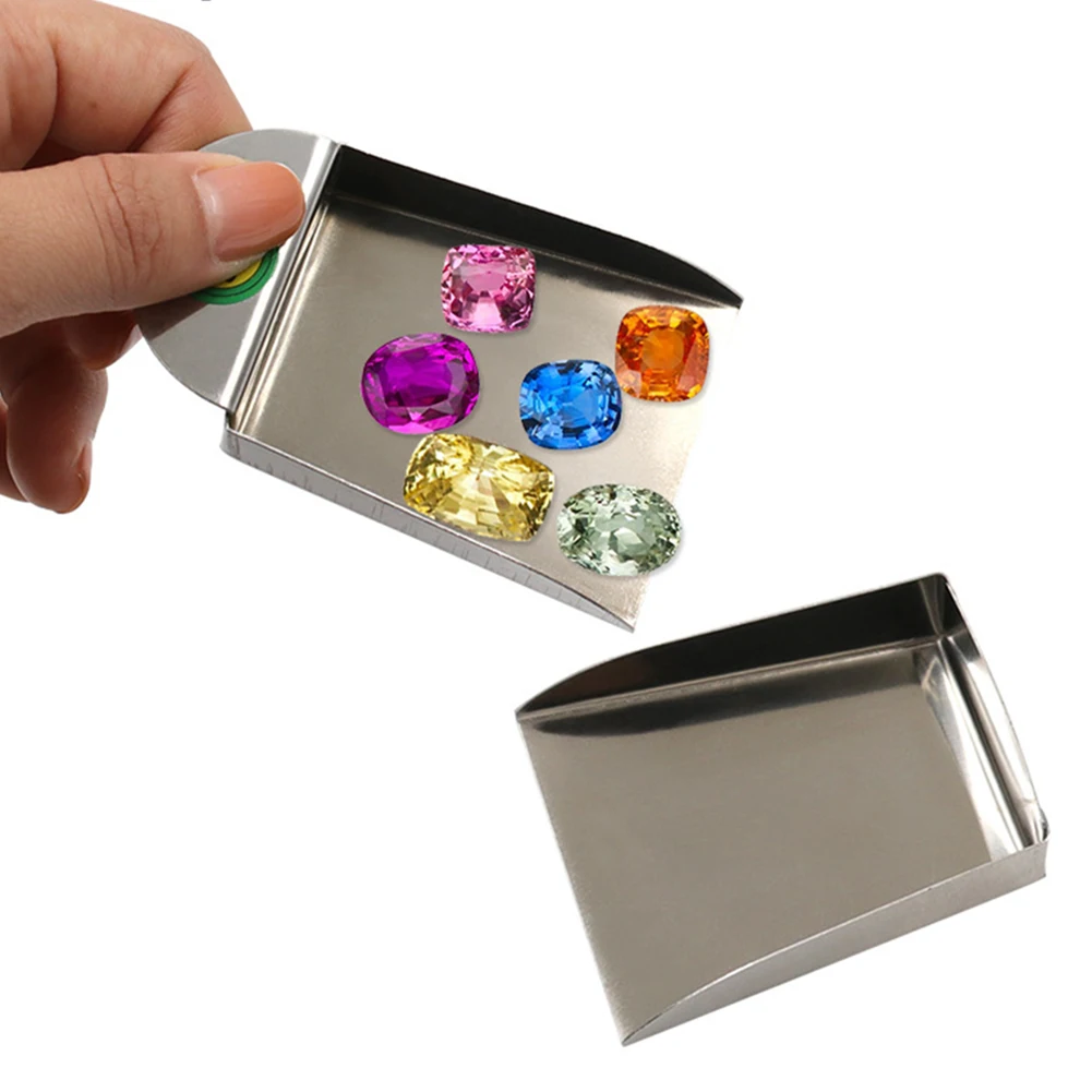 Mini Strass Sieraden Shovel Rvs Schepje Multifunctionele Poeder Spatel Diy Ambachten Accessoires Voor Parel Kraal