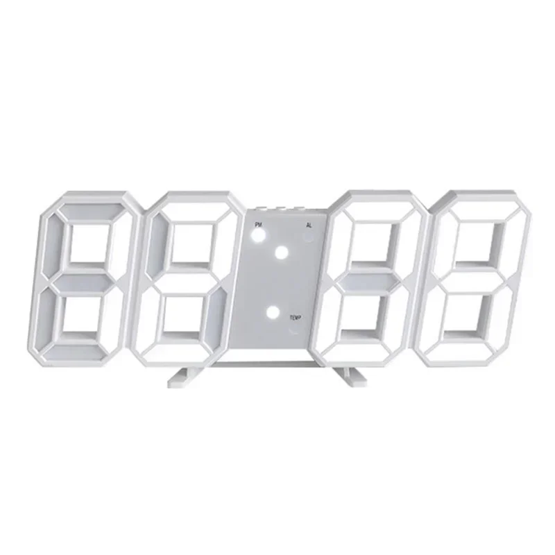 Wall Clock Desk Digital Alarm Interior Home Living Room Watches Electronic Bedroom Decor Modern Decoration Led Clocks Garden