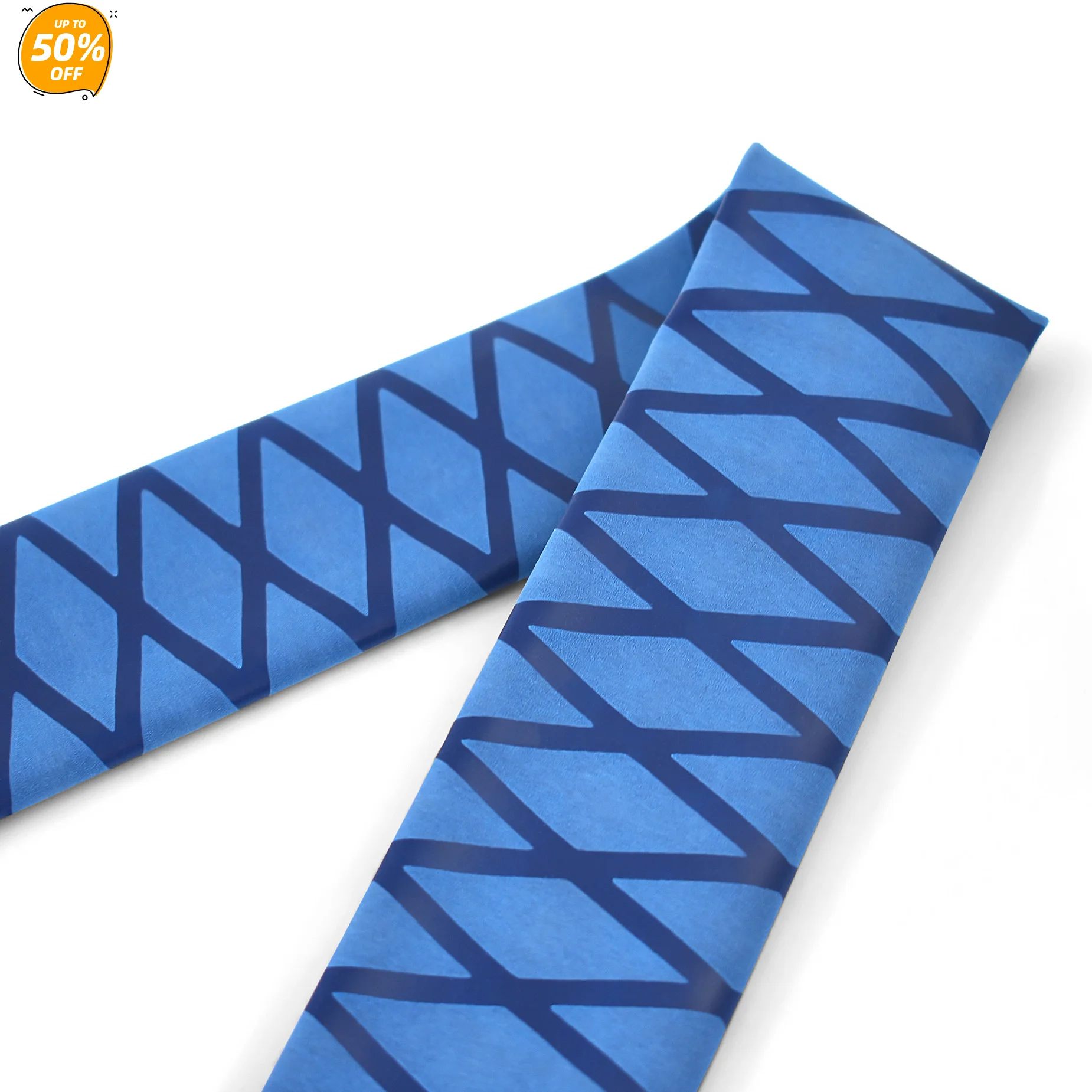 Heat-Shrinkable Tube X Tube Waterproof Wear-Resistant Insulation Length 1meter Diameter 40mm Horizontal Width 64mm Blue