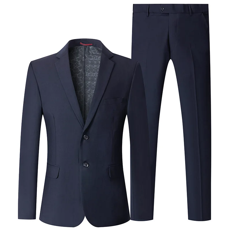 

Fashion New Men‘s Business Single Breasted Suits For Men Trousers / Male Slim Wedding Party 2 Pcs Blazers Sets Jacket Pants