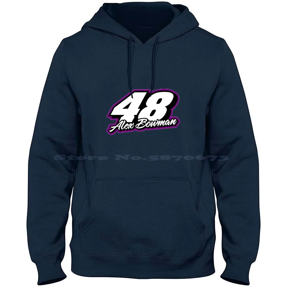 Alex Bowman Hack Jimmie Johnson Bowman Racing Car Logo Larson 2021 48 100% Sudadera con capucha de algodón Camiseta Alex Bowman Hack Alex Bowman
