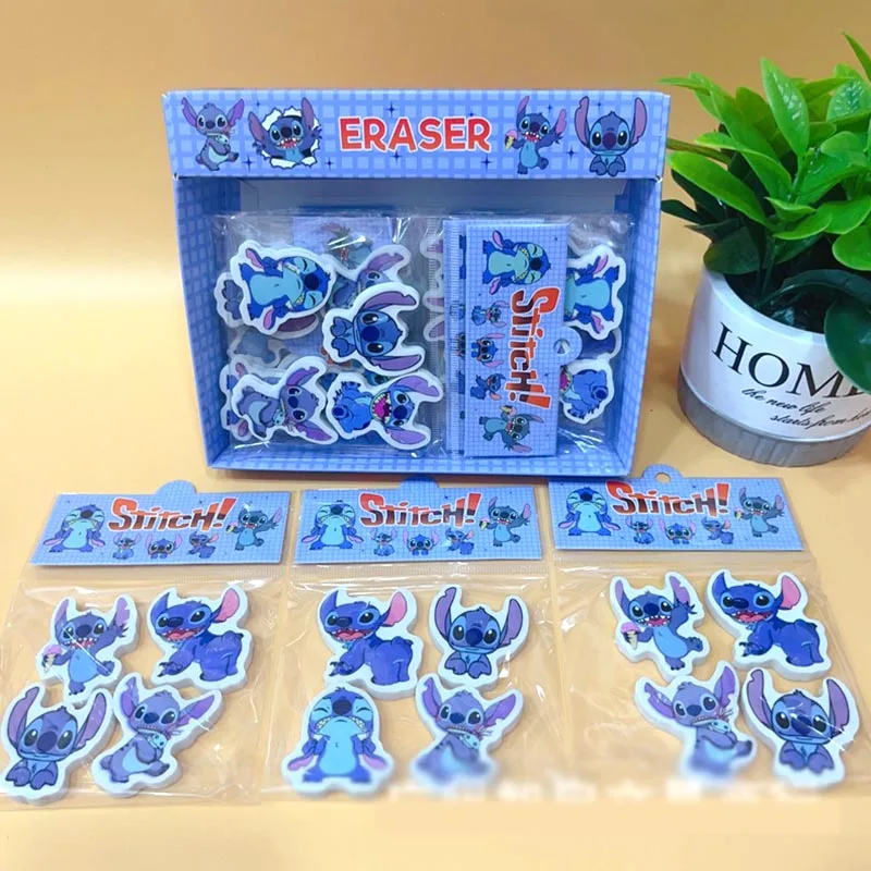 

20pack/lot Disney Stitch Eraser Cute Koala Writing Drawing Pencil Erasers Stationery Kids Gifts Office School Supplies