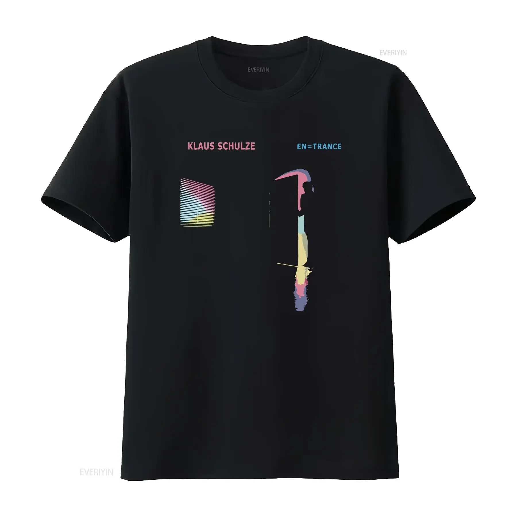 Klaus Schulze En Trance limited edition classic black tribute T Shirt unisex long or short sleeves vintage Washed Soft