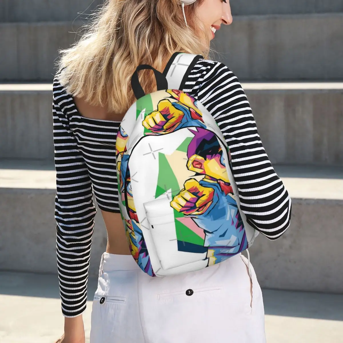 حقيبة ظهر قماشية بسيطة وأنيقة للأطفال من المحققين