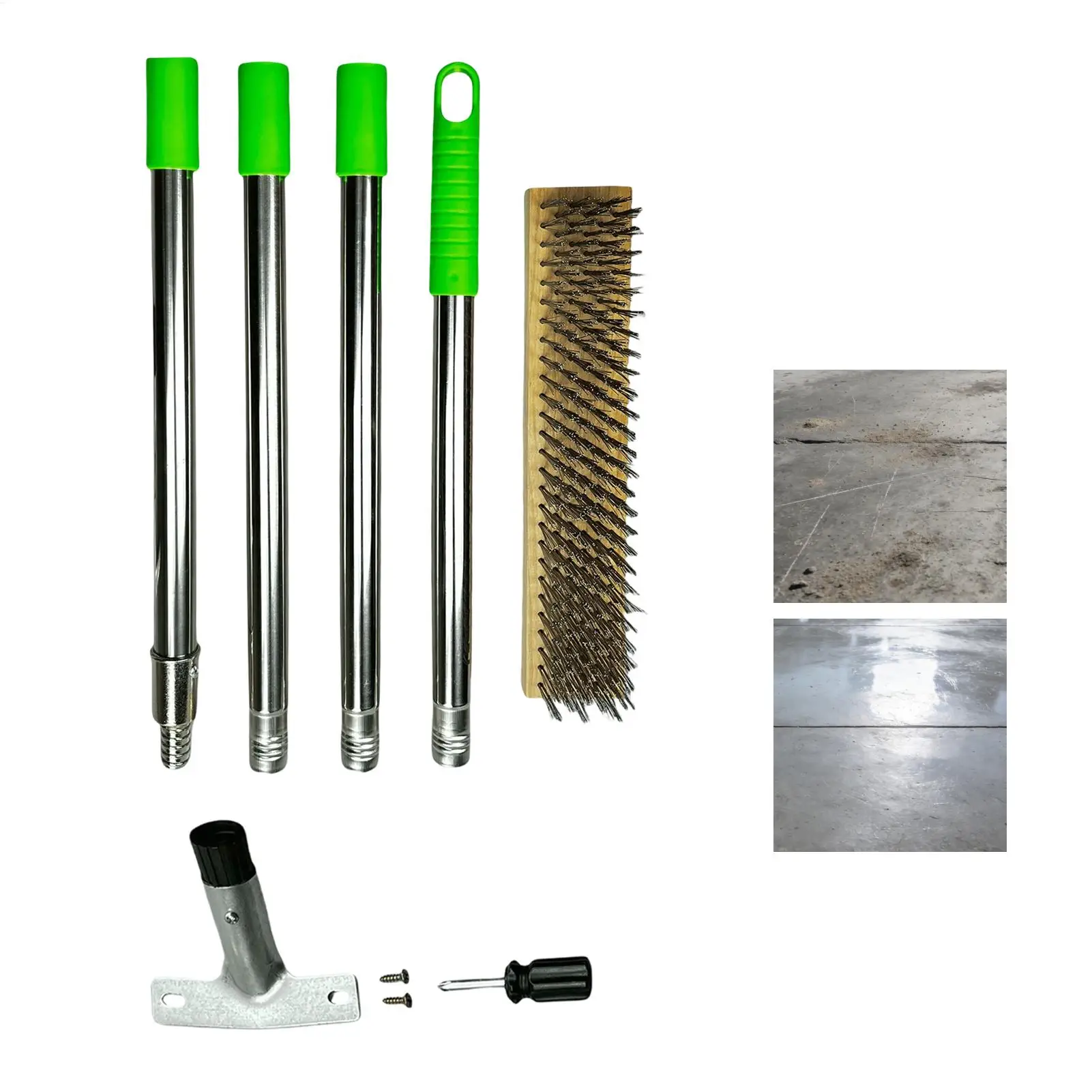 

Wire Brushes For Cleaning Heavy Duty Hard Bristles Scrubber Metal Brush Garden Cleaning Supplies For Concrete Floor Tile Deck
