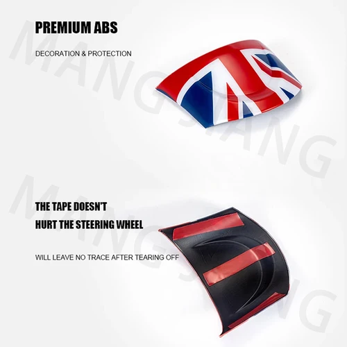 Imagen 2 del producto Pegatinas de cubierta de botón de Panel central para volante de coche, accesorios de decoración Interior para Mini Cooper R55 R56 R57 R58 R59 R60