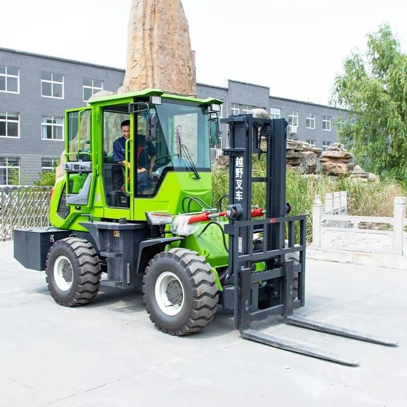 Cheap China Manufacturer 4x4 Diesel Wheel Forklifts Off-Road 4x4 Rough Terrain Forklift 3.5 Ton 5 Ton 4wd Rough Terrain Forklift