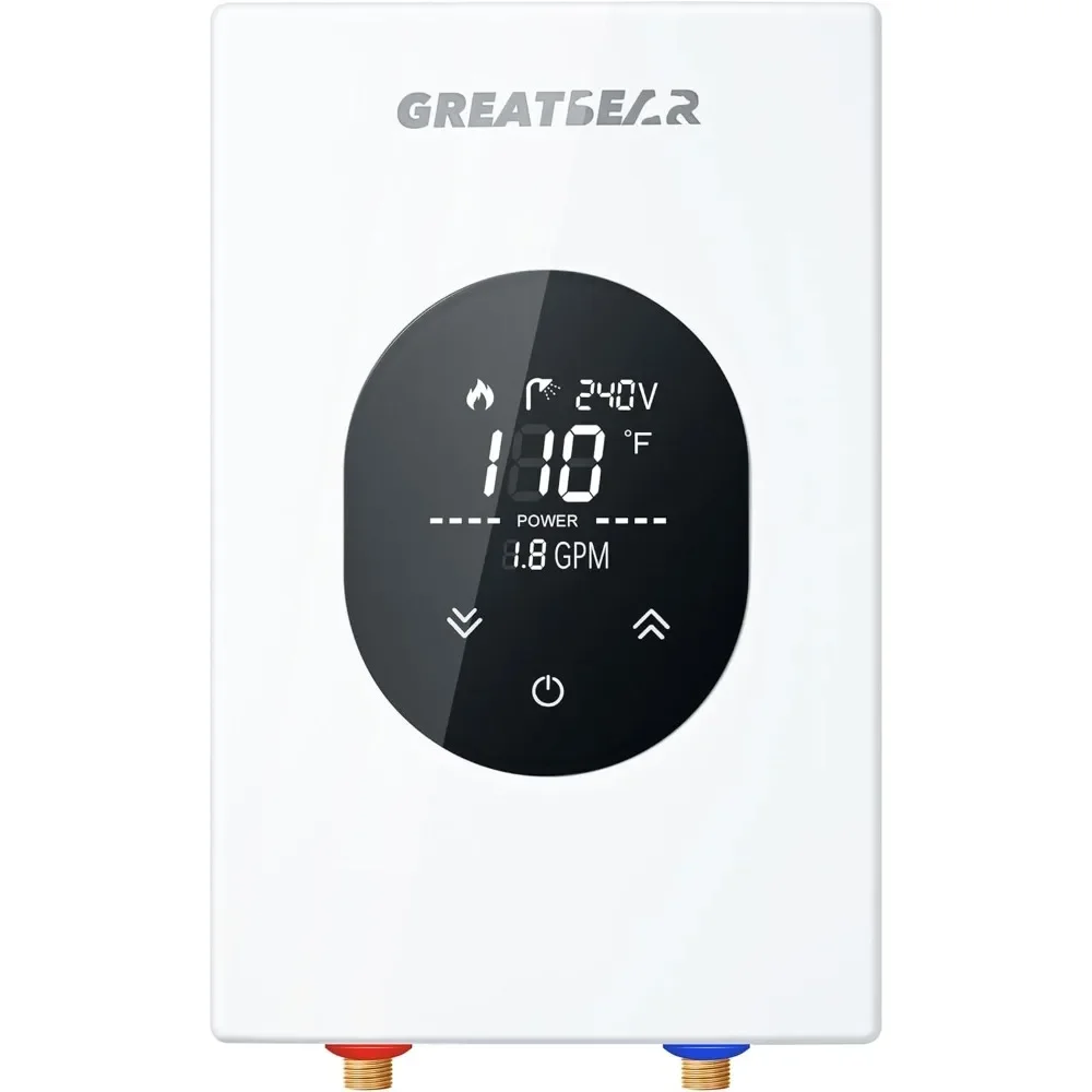 Tankless Water Heater Electric, 8kW 240V on Demand Hot Water Heater Electric ,Use with Self-Modulating