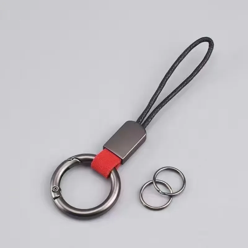Portachiavi con logo personalizzato Portachiavi in pelle scamosciata vuota Semplice corda sospesa con incisione laser Portachiavi per auto Portachiavi personalizzati Piccoli regali