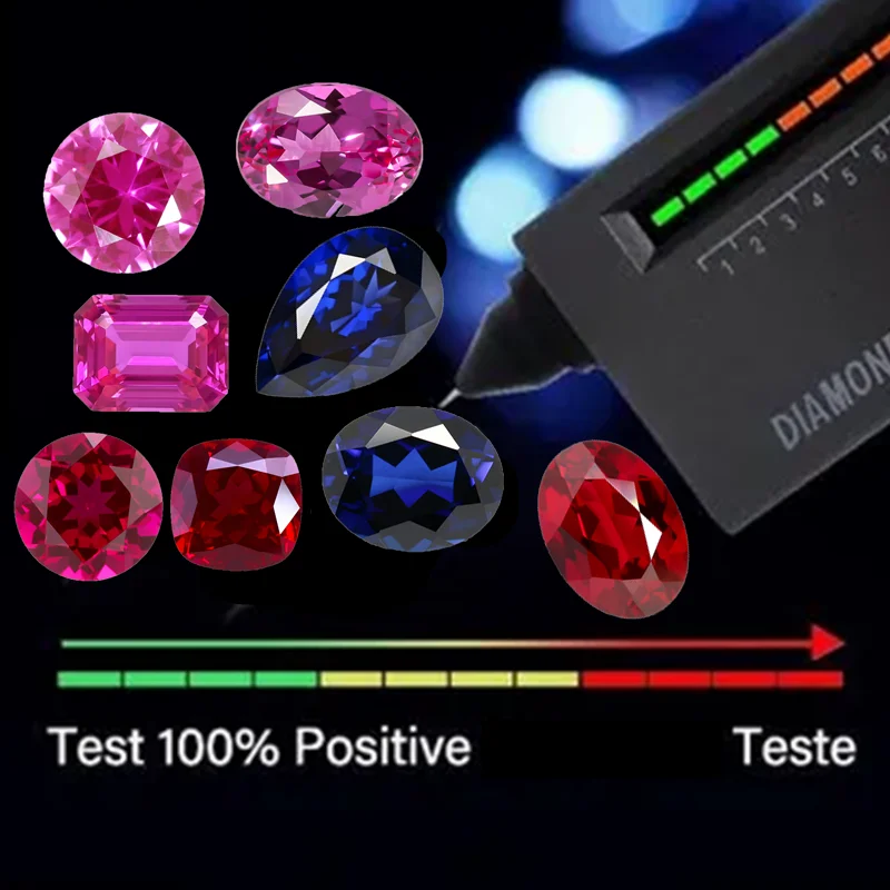 Pretty Blue Sapphire Test Mohs Hardness Gem Oval Faceted Cut for Luxury Jewelry Making/Collection/Setting/Anniversary Gift