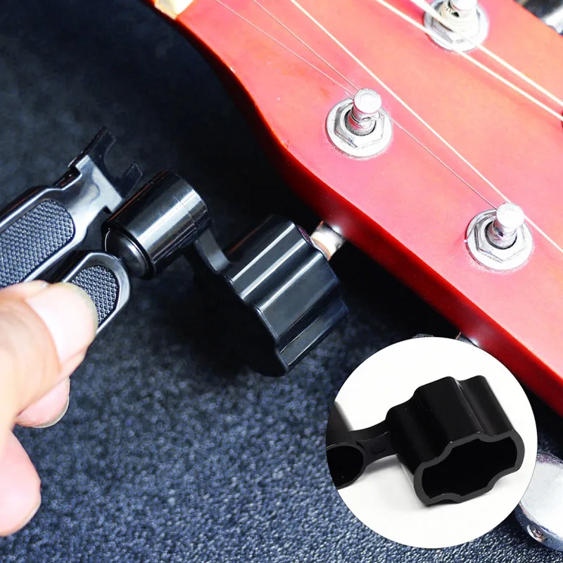 Acoustic Guitar String Winder Bridge Remover Pin Puller String Cutter Multifunctional Guitar Tuning Tool Bass Guitar Accessories
