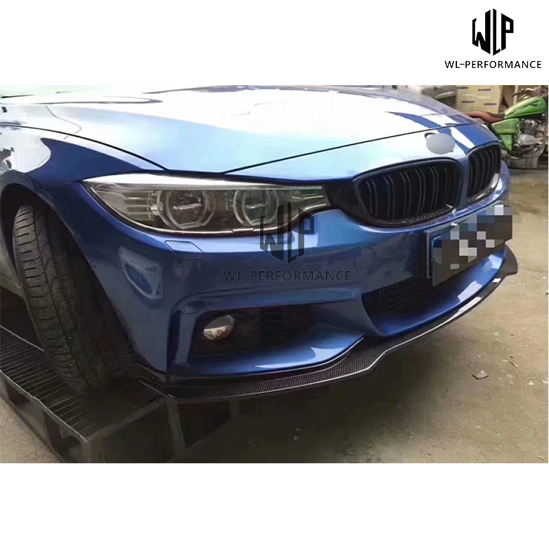 High quality Carbon fiber Front bumper Lip diffuser For BMW 4 series MT F32 F33 F36 420i 435i 428i End Car Styling Body Kit