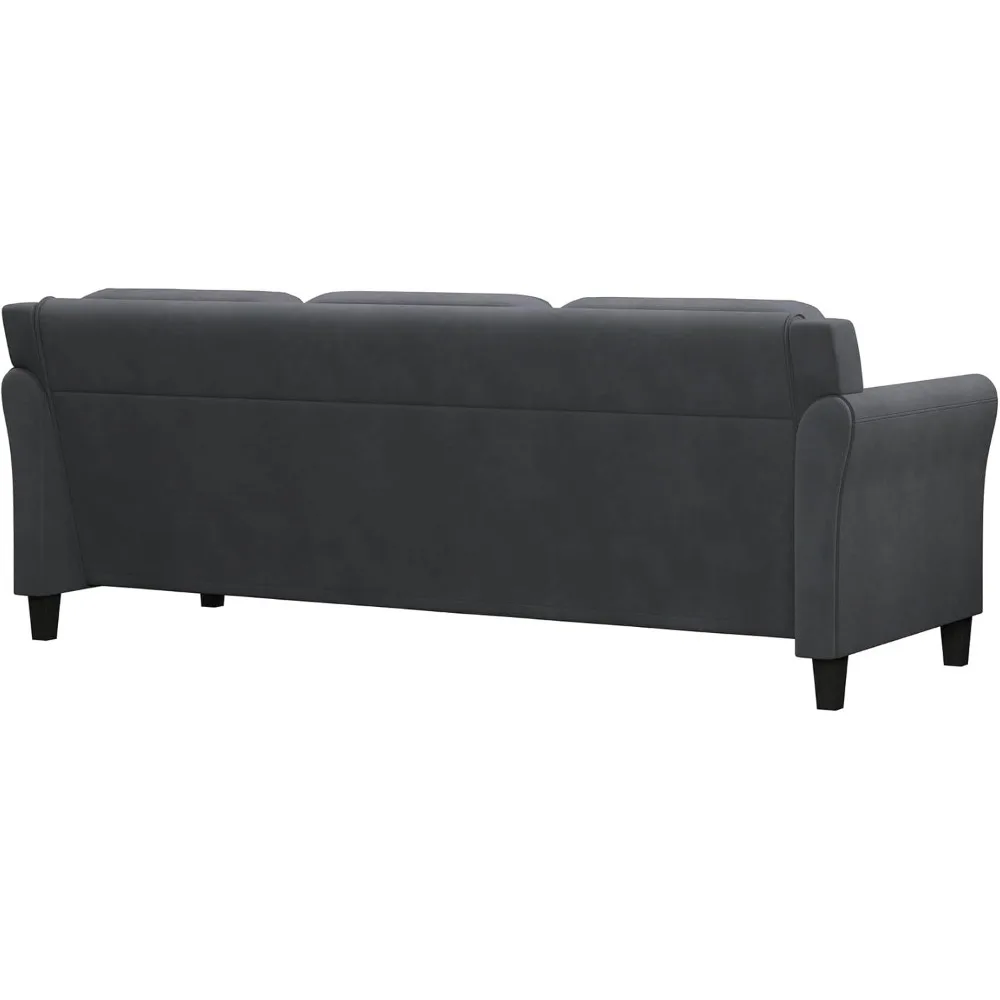 Sofa do salonu, 3-osobowa sofa z głębokim siedziskiem, wygodna sofa do salonu