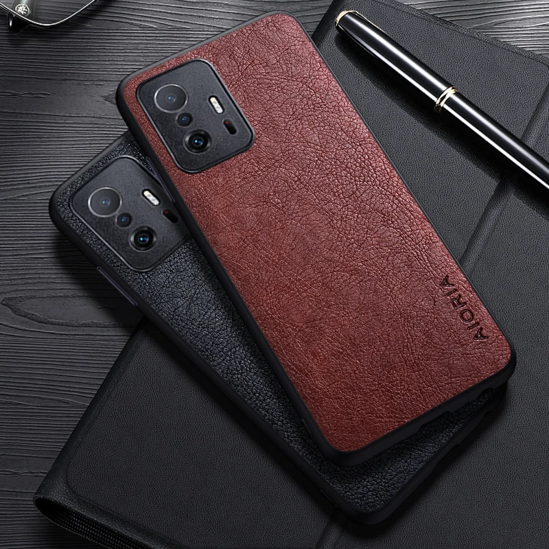 Case For Xiaomi 11T Pro Simple Design Luxury Leather Business Cover For Xiaomi 11T Case