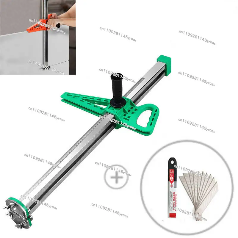 New Manual Gypsum Board Cutting Tool Hand Push Drywall Cutting Artifact Tool Stainless Steel Woodworking Cutting Board Tools