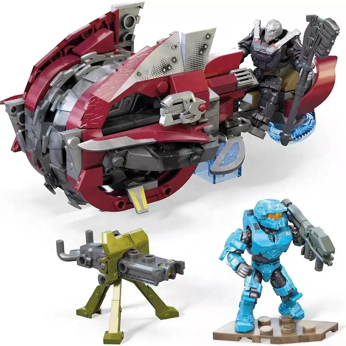 Technische Construx Hot Wheels motorfiets bouwsteen oorlog mech robot motor model bakstenen speelgoed voor kind volwassen cadeau - afbeelding 2