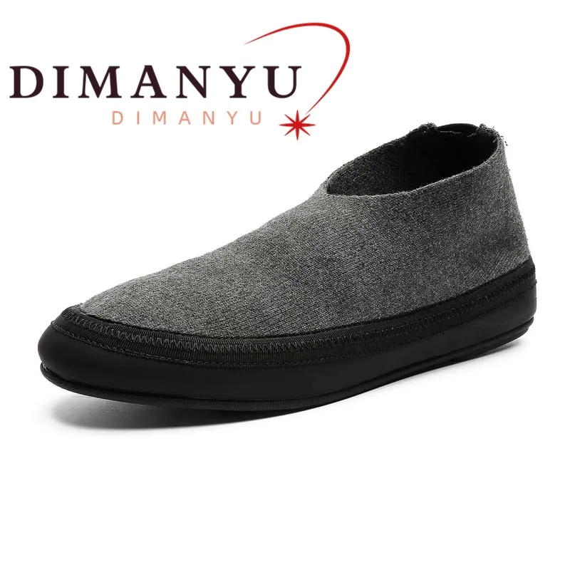 DIMANYU Men's Casual Shoes 2026 Fall New Men's Loafers Large Size Non-Slip Flat Slip-On Men Shoes