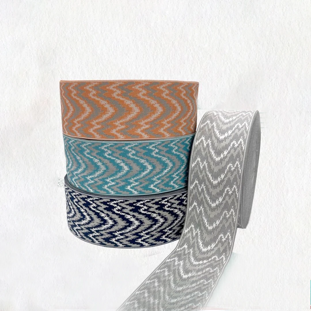 

6Meters Decorative Jacquard Ribbon Trim 8CM Wide Polyester Curtain Band Tape Sewing Jacquard Woven Ribbon Trim Home Decor