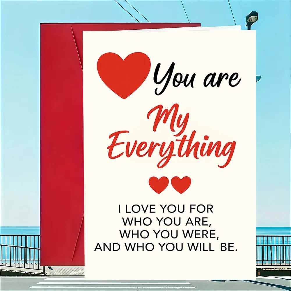 1 romantic couple card, expressing deep emotions and commitment, showing your partner that they are crucial to you