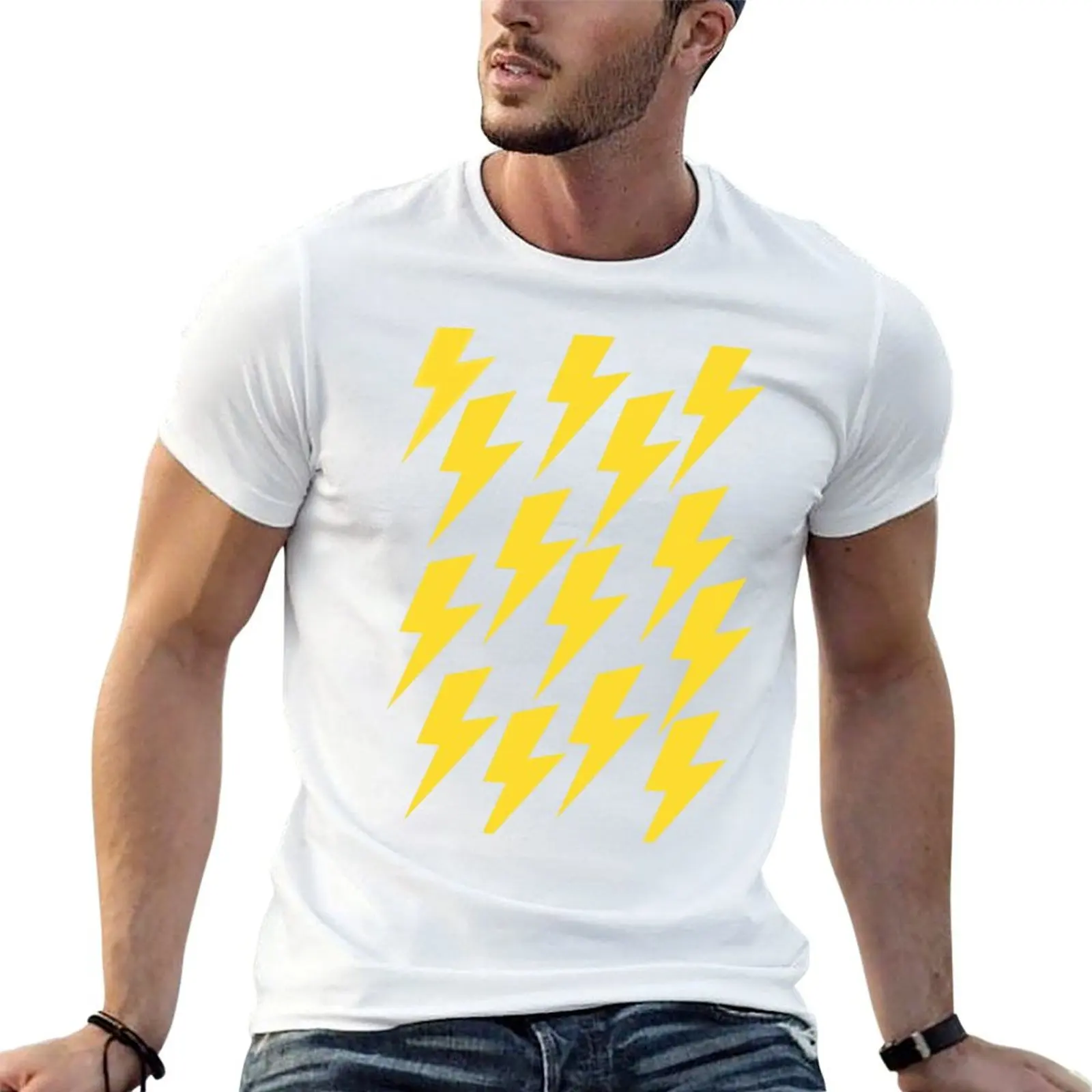 

Weather Gift - Yellow Lightning Strikes - Meteorology Student T-Shirt funny t shirts cotton t shirts for man slim fit T-Shirt