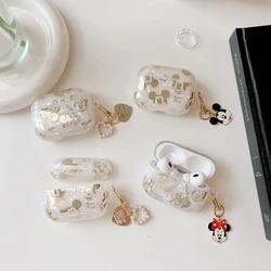 Mickey Mouse Minnie Shell earphones Case for airpods 1 2 3 Pro Pro2 4 Wireless Bluetooth Earphone headset Headphone Cover