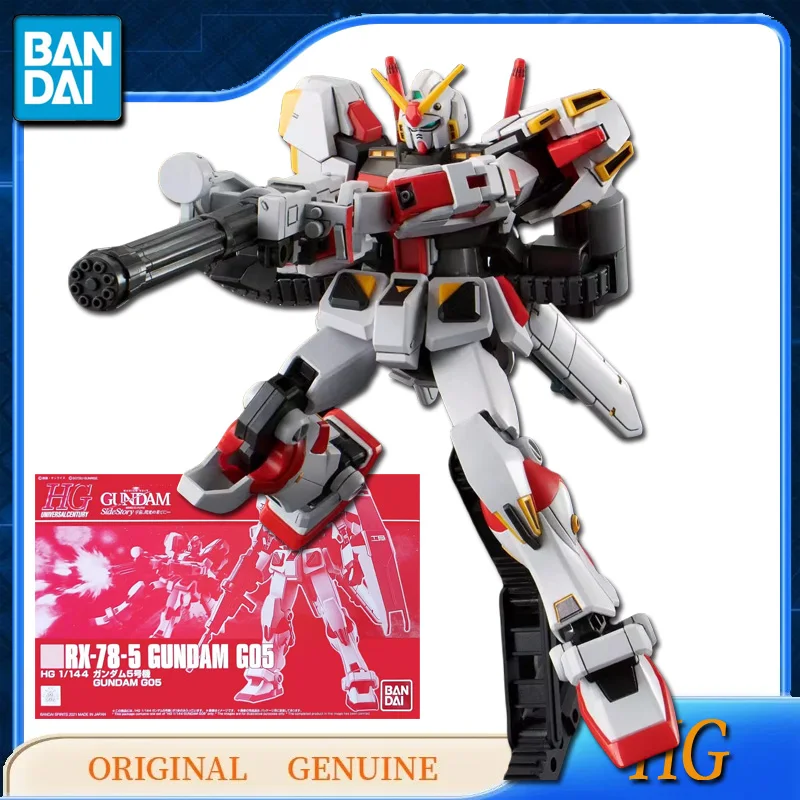 

Bandai Original Genuine HG 1/144 RX-78-5 GUNDAM G05 Anime Action Figures Toys for Kids Gift Assembly Model Ornaments