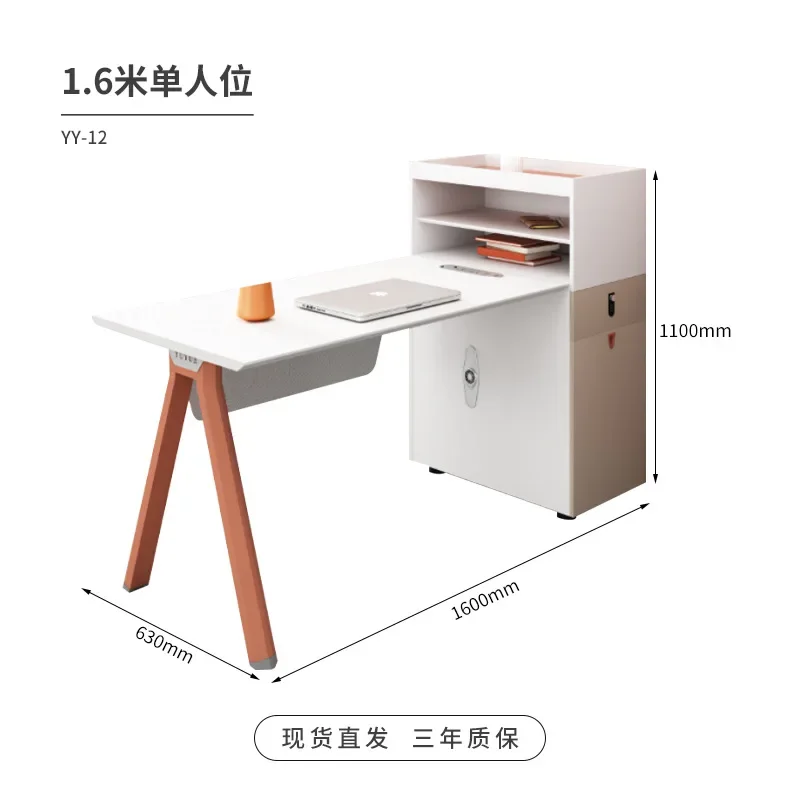 Office desk and chair combination financial booth 2 people 4 people staff computer desk workstation table