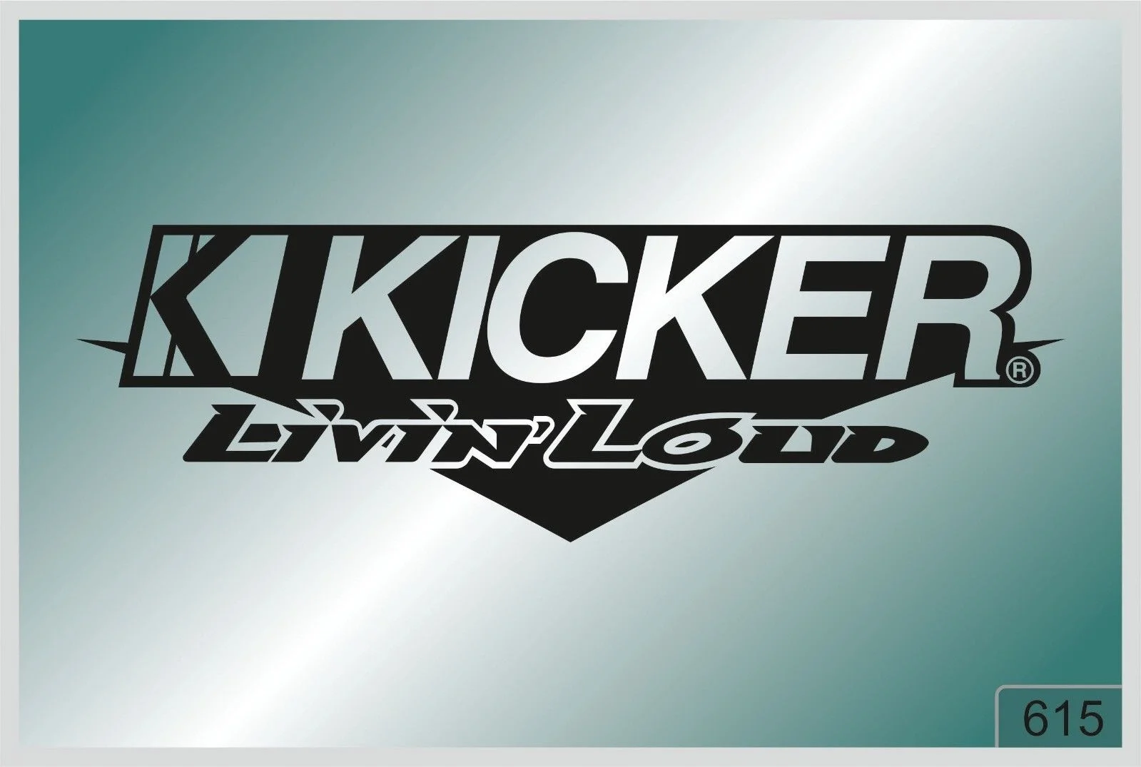 For KICKER LIVIN LOUD -2 pcs. stickers  HIGH QUALITY  different colors 615