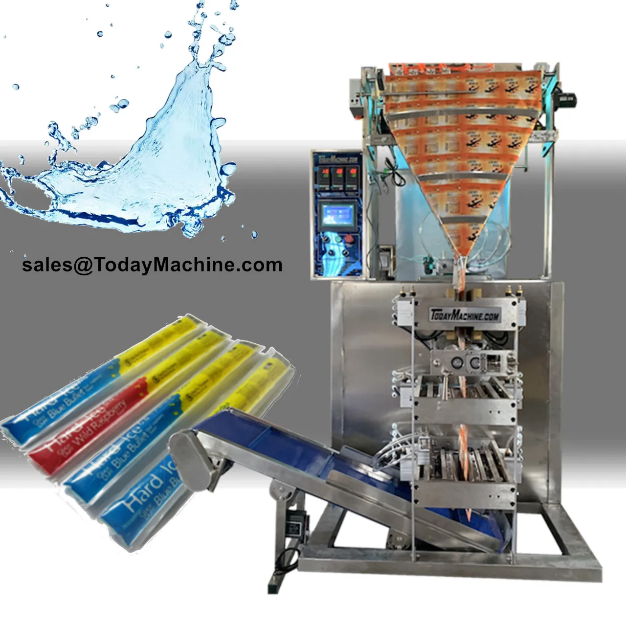 Automatic Multi Lane Stick Sachet Ice Pop Honey Shampoo Filling Packing Machine