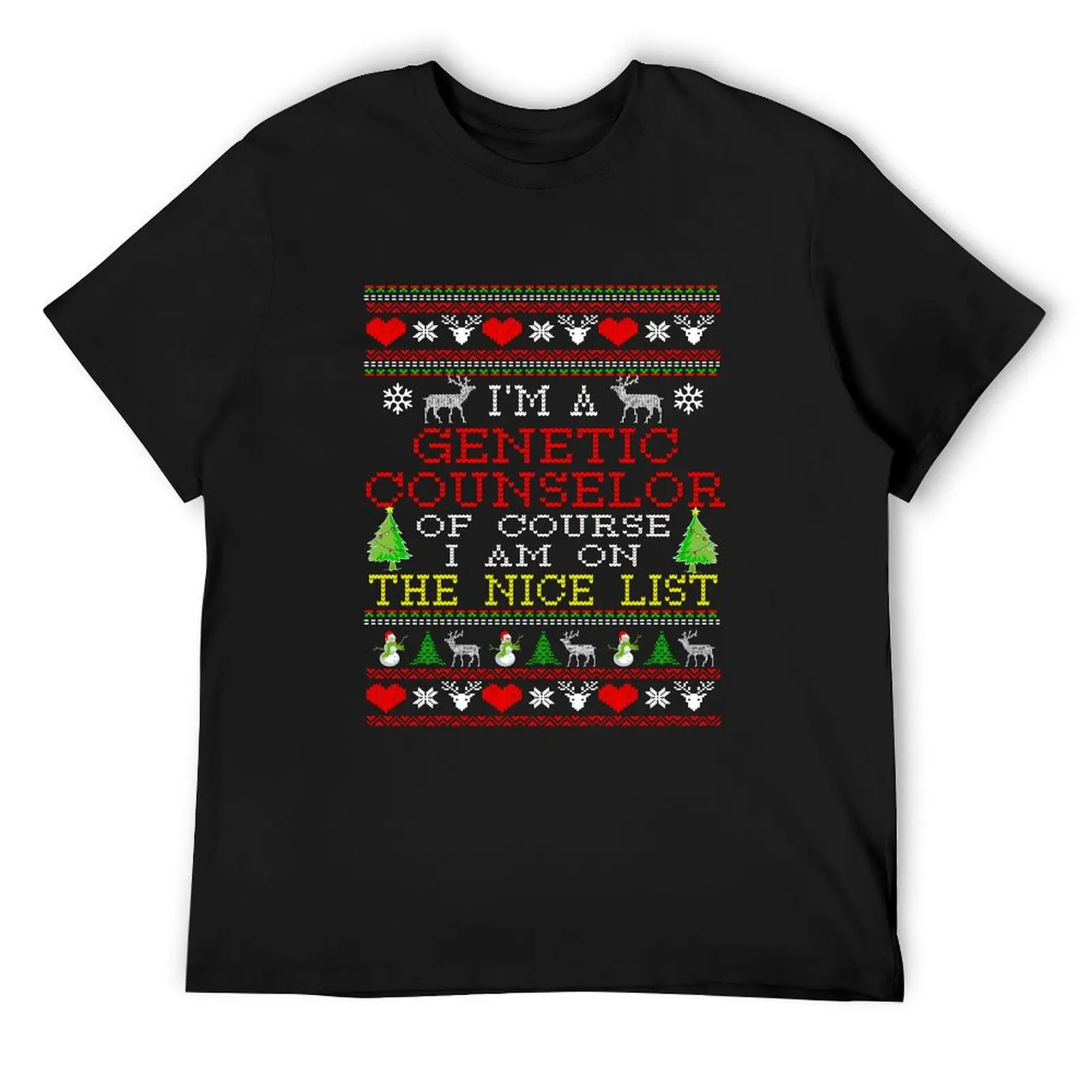 Ugly Christmas Sweater Gift For Genetic Counselor Shirt T-Shirt animal prinfor boys cute tops t shirts for men pack