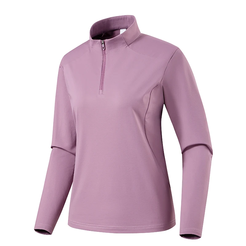 

Cloud Sensation Fce Long T-irt Spring New Sle Couple Casual Outdoor Base Layer Top Stand Fit Ciwalk Nylon Spandex