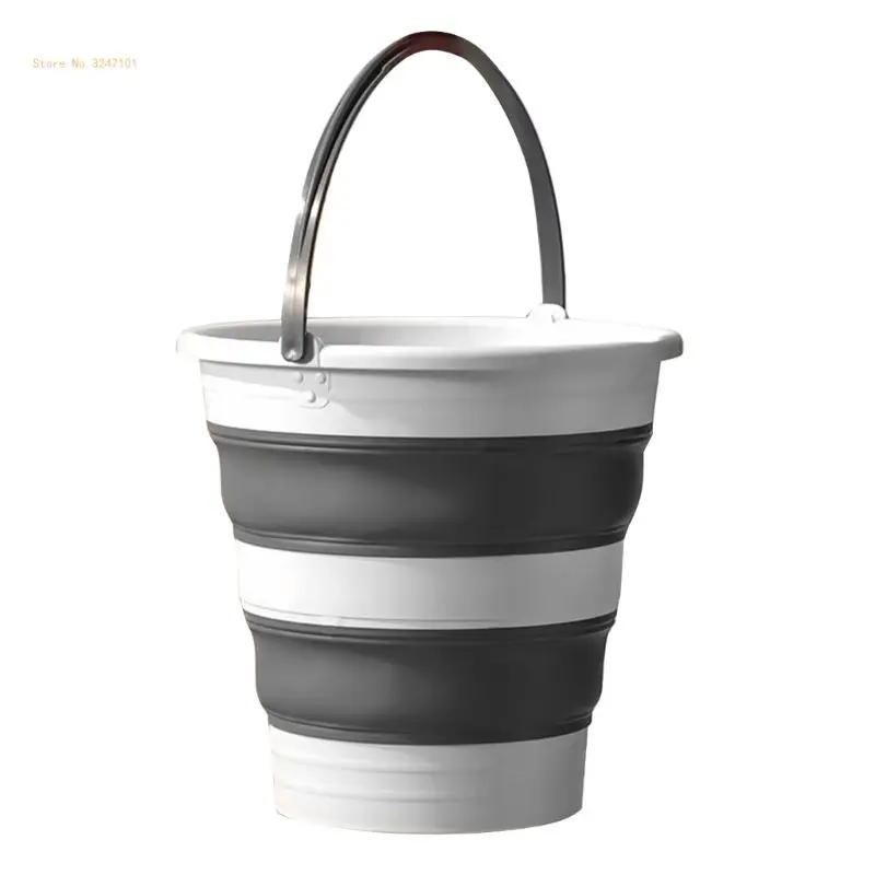 

Collapsible Water Bucket Foldable Round Tub for Cleaning Space Saving Outdoor Dropship